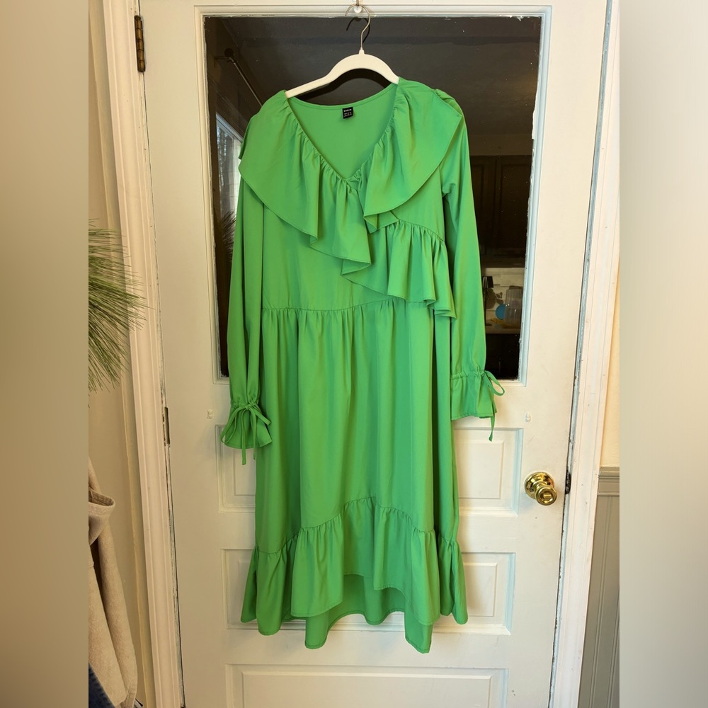 Kelly green SHEIN dress